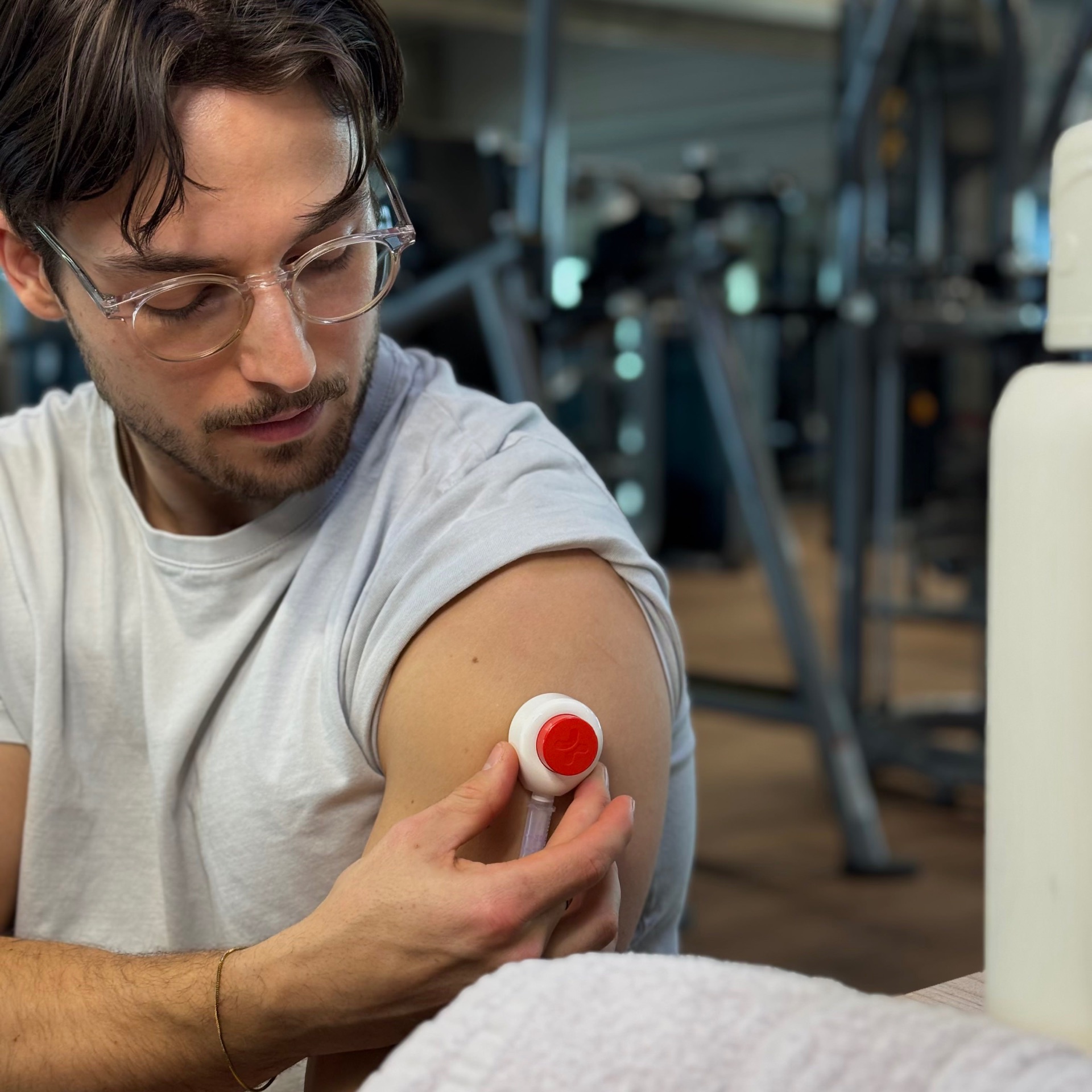 YOUspan Bluttest im Fitnessstudio